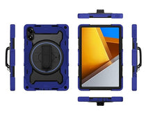 Load image into Gallery viewer, ProElite for Poco Pad 12.1 inch case, Rugged 3 Layer Armor case Cover for Poco Pad 12.1 inch with Hand Grip and Rotating Kickstand with Shoulder Strap, Dark Blue