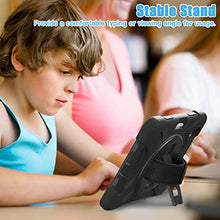 Load image into Gallery viewer, ProElite Rugged 3 Layer Armor case Cover for Apple iPad Mini 6/Mini 7 8.3 inch with Hand Grip, Pencil Holder and Rotating Kickstand, (Black)