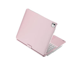 Load image into Gallery viewer, ProElite 360 Degree Rotatable Wireless Bluetooth TouchPad Keyboard case Cover for Apple iPad Pro 11 inch 2024/2025 M4/M5, Built-in 7-Colors Backlit, Rose Gold