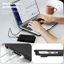 Load image into Gallery viewer, ProElite Case for MacBook Air 13.6 inch Case 2022 2023 2024 2025 Release M4/M3 A3113 M2 A2681 with Touch ID, Slim Leather case with Foldable Stand, Black