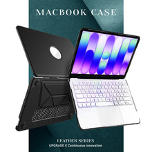 Load image into Gallery viewer, ProElite Case for MacBook Neo 13 inch 2026, Slim Leather case for MacBook Neo 13 inch 2026 with Foldable Stand, Black