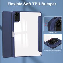 Load image into Gallery viewer, ProElite Case Cover for Xiaomi Redmi Pad 2 11 inch Cover, Transparent Flip Case for Xiaomi Redmi Pad 2 11 inch Case Cover with Pen Holder, Dark Blue