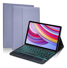 Load image into Gallery viewer, ProElite TouchPad Keyboard case for Redmi Pad Pro 12.1 inch, Magnetic Detachable Wireless Bluetooth TouchPad Keyboard Built-in 7-Colors Backlit, Lavender
