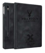 Load image into Gallery viewer, ProElite Case Cover for Samsung Galaxy Tab S10 Lite 10.9"/ Tab S9 FE 10.9 inch/Tab S10 FE/Tab S9 11 inch Case, Deer Flip case Cover with S Pen Holder, Black