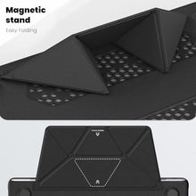 Load image into Gallery viewer, ProElite Case for MacBook Air 13.6 inch Case 2022 2023 2024 2025 Release M4/M3 A3113 M2 A2681 with Touch ID, Slim Leather case with Foldable Stand, Black