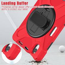 Load image into Gallery viewer, ProElite Rugged 3 Layer Armor case Cover for Apple iPad Mini 6/Mini 7 8.3 inch with Hand Grip, Pencil Holder and Rotating Kickstand, Red