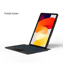 Load image into Gallery viewer, {Refurbished} ProElite Wireless Bluetooth TouchPad Keyboard Case for Redmi Pad SE 11 inch, Magnetic Detachable Wireless Bluetooth TouchPad Keyboard Built-in 7-Colors Backlit, Black