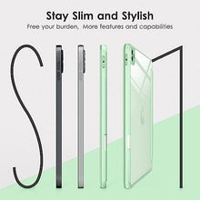 Load image into Gallery viewer, ProElite Case Cover for Apple iPad Pro 11 inch 2024/2025 M4/M5 5th/6th Gen Cover, Smart Flip Case for Apple iPad Pro 11 inch M4/M5, Transparent Smart Flip Cover with Pencil Holder, Marble Green