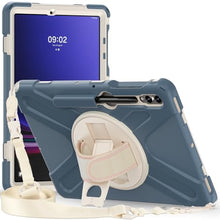 Load image into Gallery viewer, ProElite Cover for Galaxy Tab S9+/ S9 FE+/S10+ Case, Rugged 3 Layer Armor case for Samsung Tab S9 Plus/S8 Plus/S7 Plus/S7 FE/S10+ 12.4 inch with S Pen Holder and Rotating Kickstand, Cornflower Blue
