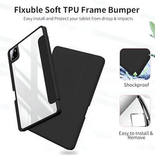 Load image into Gallery viewer, ProElite Cover for Xiaomi Mi Pad 7/7 Pro 11.2 inch case Cover, Transaprent Flip Case for Xiaomi Mi Pad 7/7 Pro 11.2 inch with Pen Holder (Supports Auto Sleep Wake Function), Dark Green