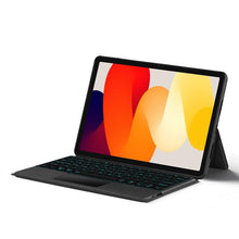 Load image into Gallery viewer, ProElite Wireless Bluetooth TouchPad Keyboard Case for Xiaomi Redmi Pad 2 11 inch, Magnetic Wireless Bluetooth TouchPad Keyboard Built-in 7-Colors Backlit with Pen Holder, Black