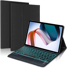 Load image into Gallery viewer, ProElite TouchPad Keyboard case for Redmi Pad 10.6 inch, Magnetic Detachable Wireless Bluetooth TouchPad Keyboard Built-in 7-Colors Backlit, Black