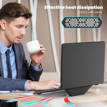 Load image into Gallery viewer, ProElite Case for MacBook Air 13.6 inch Case 2022 2023 2024 2025 Release M4/M3 A3113 M2 A2681 with Touch ID, Slim Leather case with Foldable Stand, Black