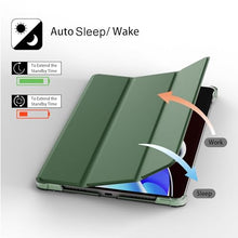 Load image into Gallery viewer, ProElite Case Cover for Realme Pad 2 11.5 inch Cover, Smart Flip Case Cover for Realme Pad 2 11.5 inch Translucent Back with Stylus Pen, Dark Green
