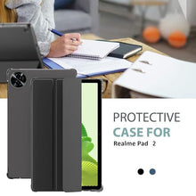 Load image into Gallery viewer, ProElite Case Cover for Realme Pad 2 11.5 inch Cover, Smart Flip Case Cover for Realme Pad 2 11.5 inch Translucent Back with Stylus Pen, Black