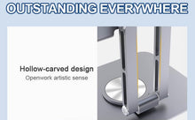Load image into Gallery viewer, ProElite Aluminium Swivel Tablet Stand for Upto 13 inch with 360 Rotating Base, Foldable Adjustable Holder Compatible with iPad Pro 11,12.9, Air 13, Pro 13, Lenovo Tab, Galaxy Tab Ultra etc
