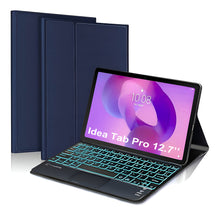 Load image into Gallery viewer, ProElite TouchPad Keyboard case for Lenovo Idea Tab Pro 12.7 inch 2025, Magnetic Detachable Wireless Bluetooth TouchPad Keyboard Built-in 7-Colors Backlit, Dark Blue