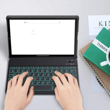 Load image into Gallery viewer, ProElite Keyboard case for Samsung Galaxy Tab S10 Lite 10.9"/Tab S9 FE/S10 FE 10.9"/S9 11 inch with S Pen Holder, Magnetic Detachable Wireless Bluetooth Keyboard Built-in 7-Colors Backlit, Dark Blue