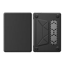 Load image into Gallery viewer, ProElite Case for MacBook Air 13.6 inch Case 2022 2023 2024 2025 Release M4/M3 A3113 M2 A2681 with Touch ID, Slim Leather case with Foldable Stand, Black