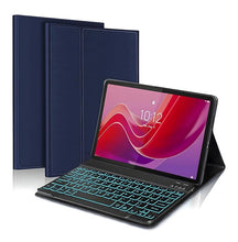 Load image into Gallery viewer, ProElite Keyboard case for Lenovo Tab M11 11 inch, Magnetic Detachable Wireless Bluetooth Keyboard Built-in 7-Colors Backlit, Dark Blue