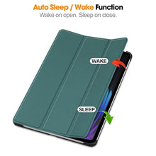 Load image into Gallery viewer, ProElite Cover for Xiaomi Mi Pad 8/8 Pro/Mi Pad 7/7 Pro 11.2 inch Cover Case, Trifold Flip Case Cover, Support Auto Sleep Wake, Dark Green