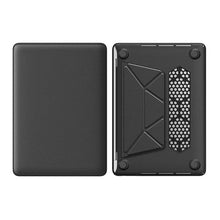 Load image into Gallery viewer, ProElite Case for MacBook Pro 13 inch Case M2 2024, 2023, 2022-2016 A2338 M1 A2251 A2289 A2159 A1989 A1708 A1706, Slim Leather Case with Foldable Stand, Black