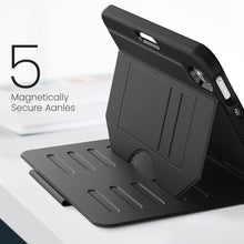 Load image into Gallery viewer, ProElite Case Cover for Apple iPad Mini 6/Mini 7 8.3 inch, Smart Magnetic Shockproof Protective Case for Apple iPad Mini 6/Mini 7 8.3 inch 5 Stable Stands with Pencil Holder, Black