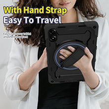 Load image into Gallery viewer, ProElite for Redmi Pad Pro 12.1 inch case, Rugged 3 Layer Armor case Cover for Redmi Pad Pro 12.1 inch with Hand Grip and Rotating Kickstand with Shoulder Strap, Black