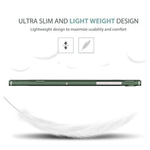 Load image into Gallery viewer, ProElite Cover for Samsung Galaxy Tab A11 8.7 inch/A9 8.7 inch Case Cover, Smart Flip Case Cover for Samsung Galaxy Tab A9 8.7 inch Translucent Back with Stylus Pen, Dark Green