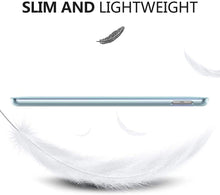 Load image into Gallery viewer, ProElite Smart Trifold Hard Back Flip Stand Case Cover for Apple iPad 9.7 inch 2018/2017 5th 6th Generation with Stylus Pen- Light Blue