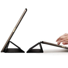 Load image into Gallery viewer, ProElite Smart Trifold Hard Back Flip Stand Case Cover for Apple iPad 9.7 inch 2018/2017 5th 6th Generation with Stylus Pen- Eiffel