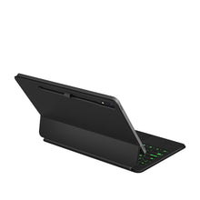 Load image into Gallery viewer, ProElite Magnetic Bluetooth TouchPad Keyboard case for Samsung Galaxy Tab S9 FE +/S9/S8/S7 Plus/S7 Fe/S10+ 12.4 inch Floating Cantilever Design with Built-in Colourful Backlit Keyboard, Black