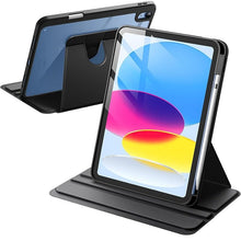 Load image into Gallery viewer, ProElite for Apple iPad (A16) 11th/10th Generation (2025/2022) Cover, 360 Degree Rotatable Smart Flip Cover for Apple iPad 11th/10th Gen, Transparent Back case Cover with Pencil Holder, Black