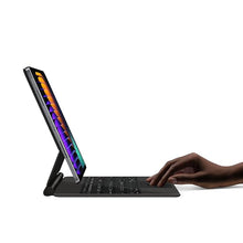 Load image into Gallery viewer, ProElite Magnetic Bluetooth TouchPad Keyboard case for Xiaomi Mi Pad 8/8 Pro/Mi Pad 7/7 Pro 11.2 inch Tablet, Floating Cantilever Design with Built-in Colourful Backlit TouchPad Keyboard, Black