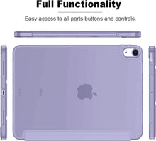 Load image into Gallery viewer, ProElite Smart Flip Case Cover for Apple iPad Air 5th/4th 10.9 inch , Translucent Back, Purple