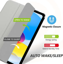 Load image into Gallery viewer, ProElite Cover for Apple iPad (A16) 11th/10th Generation (2025/2022) Cover Case, Transparent Smart case for iPad 11th/10th Gen 2025/2022 (Supports Auto Sleep Wake) with Stylus Pen, Grey