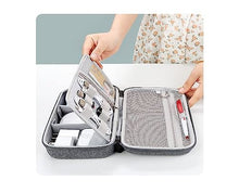 Load image into Gallery viewer, ProElite Shockproof Electronic Accessories Organizer, Travel Gadget Bag for Cables, USB Flash Drive, Hark Disk, Power bank case, Mouse, Power adapter, etc, Black