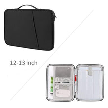 Load image into Gallery viewer, ProElite Nylon Tablet sleeve Case Cover 12" to 13" Tablets for Samsung Galaxy Tab S7 Plus/S8 Plus/S9 Plus/S7 FE 12.4", Apple iPad Pro 12.9",Lenovo Tab P12, Microsoft Surface Pro 4/5/6/7/8/9, Dark Grey