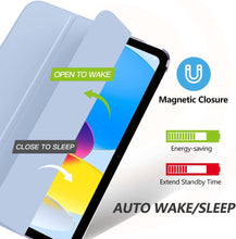 Load image into Gallery viewer, ProElite Cover for Apple iPad (A16) 11th/10th Generation (2025/2022) Cover Case, Transparent Smart case for iPad 11th/10th Gen 2025/2022 (Supports Auto Sleep Wake) with Stylus Pen, Lavender