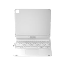 Load image into Gallery viewer, ProElite 360 Degree Rotatable Wireless Bluetooth TouchPad Keyboard Case Cover for Apple iPad Pro 13 inch 2024/2025 M4/M5, Built-in 7-Colors Backlit, Silver