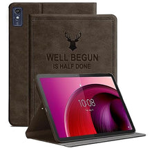Load image into Gallery viewer, ProElite Cover for Lenovo Tab M10 5G 10.6 inch Case Cover, Deer Flip case Cover for Lenovo Tab M10 5G 10.6 inch Coffee