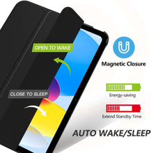 Load image into Gallery viewer, ProElite Cover for Apple iPad (A16) 11th/10th Generation (2025/2022) Cover Case, Transparent Smart case for iPad 11th/10th Gen (Supports Auto Sleep Wake) with Stylus Pen, Black