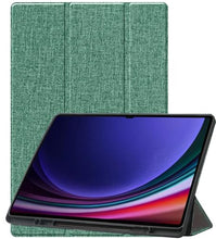 Load image into Gallery viewer, ProElite Cover for Samsung Galaxy Tab S9 FE+/S9 Plus/S10+ 12.4" Case, PU Smart Flip case Cover for Samsung Galaxy Tab S9 FE Plus/S9 Plus/S10 Plus 12.4 inch, Dark Green