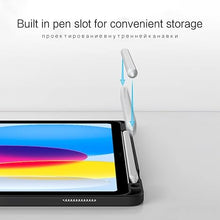 Load image into Gallery viewer, {Refurbished}ProElite Wireless Bluetooth TouchPad Keyboard Case for iPad (A16) 11th/10th Gen 2025/2022, Magnetic Detachable Wireless Bluetooth TouchPad Keyboard Built-in 7-Colors Backlit with Pencil Holder, Black