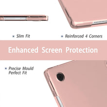 Load image into Gallery viewer, ProElite Cover for Samsung Galaxy Tab A11 8.7 inch/A9 8.7 inch Case Cover, Smart Flip Case Cover for Samsung Galaxy Tab A9 8.7 inch Translucent Back with Stylus Pen, Rose Gold
