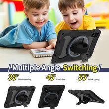 Load image into Gallery viewer, ProElite for Redmi Pad Pro 12.1 inch case, Rugged 3 Layer Armor case Cover for Redmi Pad Pro 12.1 inch with Hand Grip and Rotating Kickstand with Shoulder Strap, Black