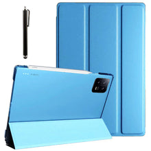Load image into Gallery viewer, ProElite Smart Flip Case Cover for Xiaomi Mi Pad 6 11 inch, Translucent Back with Stylus Pen, Sky Blue