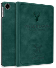 Load image into Gallery viewer, ProElite Cover for Samsung Galaxy Tab A11 8.7 inch/A9 8.7", Deer Flip case Cover for Samsung Galaxy Tab A9/A11 8.7 inch, Dark Green