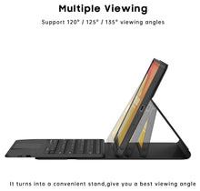 Load image into Gallery viewer, ProElite TouchPad Keyboard case for Moto Pad 60 Pro 12.7 inch 2025, Magnetic Detachable Wireless Bluetooth TouchPad Keyboard for Moto Pad 60 Pro 12.7" 2025 with Built-in 7-Colors Backlit, Dark Green