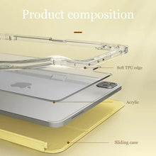 Load image into Gallery viewer, ProElite Sliding Detachable Smart Flip Case Cover for Apple iPad 10.2 inch 9th/8th/7th Gen with Pencil Holder, Lavender